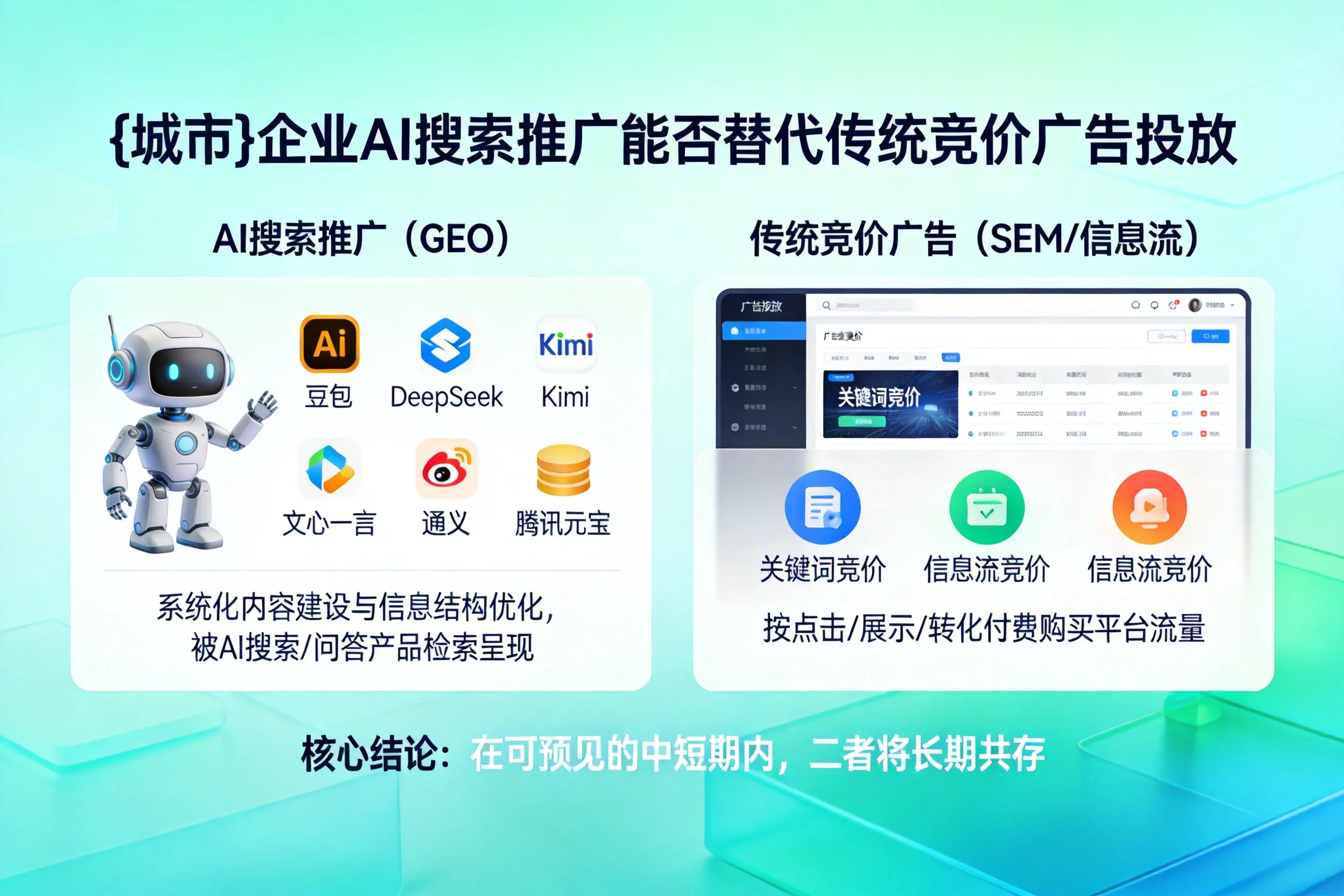 宜宾企业AI搜索推广能否替代传统竞价广告投放