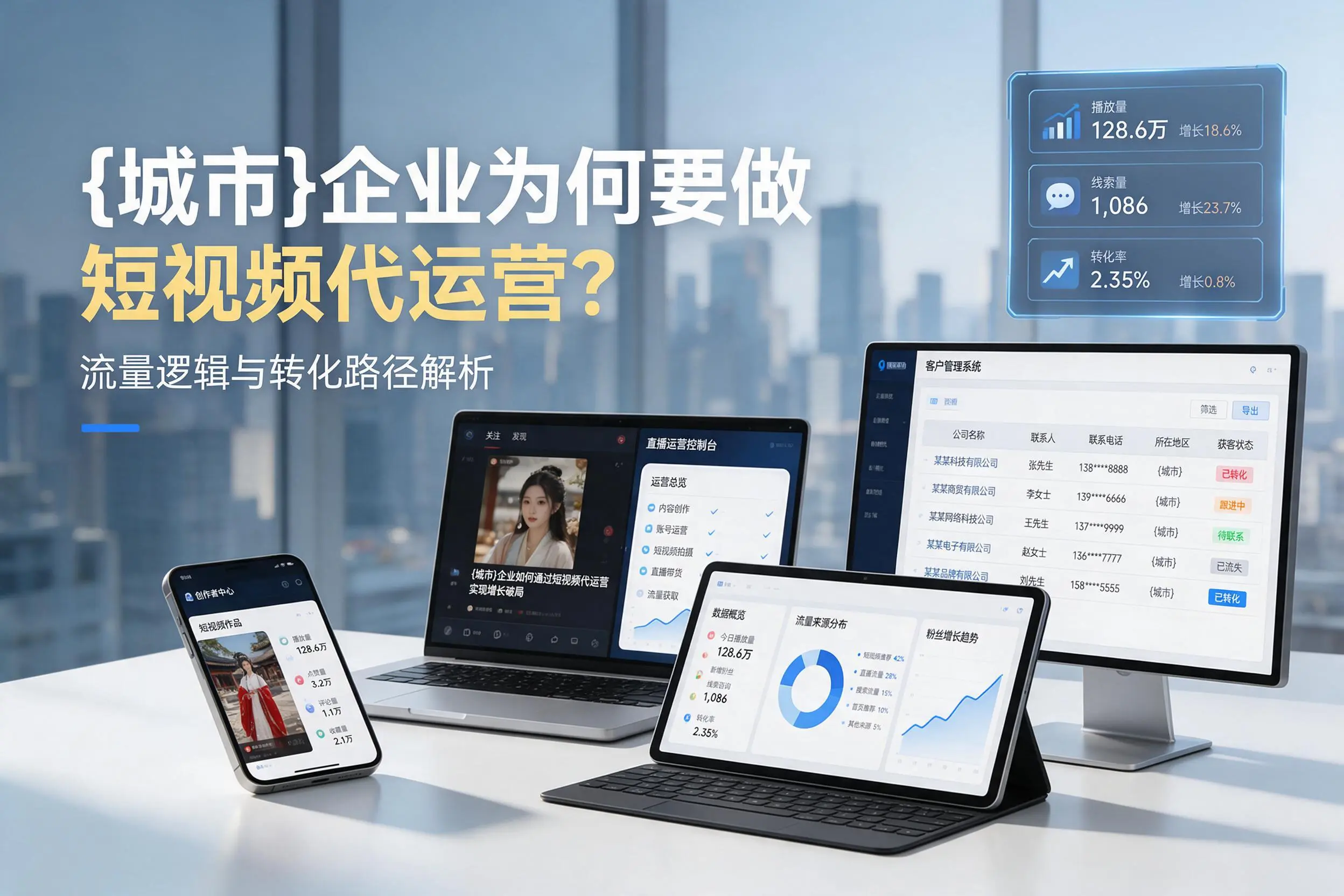 宜宾企业为何要做短视频代运营？流量逻辑与转化路径解析