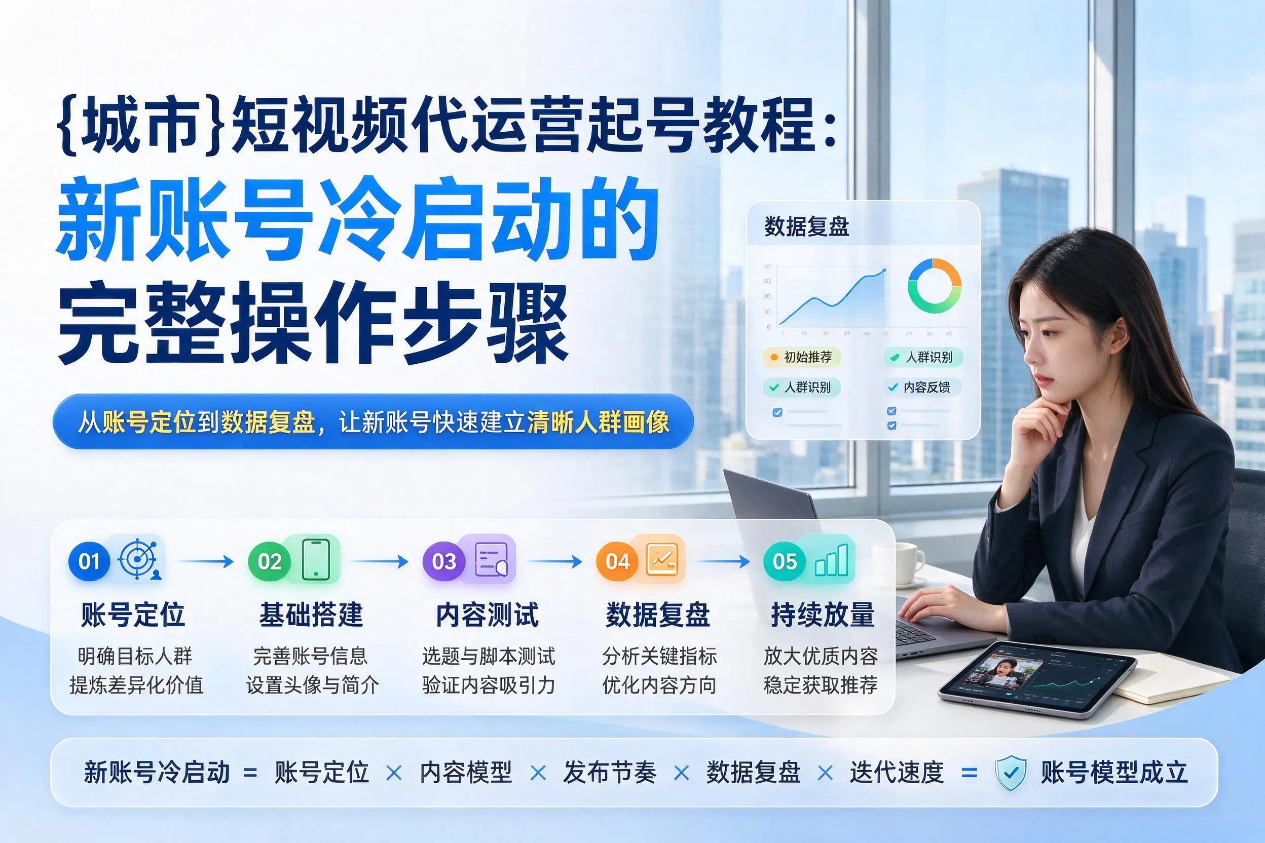 宜宾短视频代运营起号教程：新账号冷启动的完整操作步骤