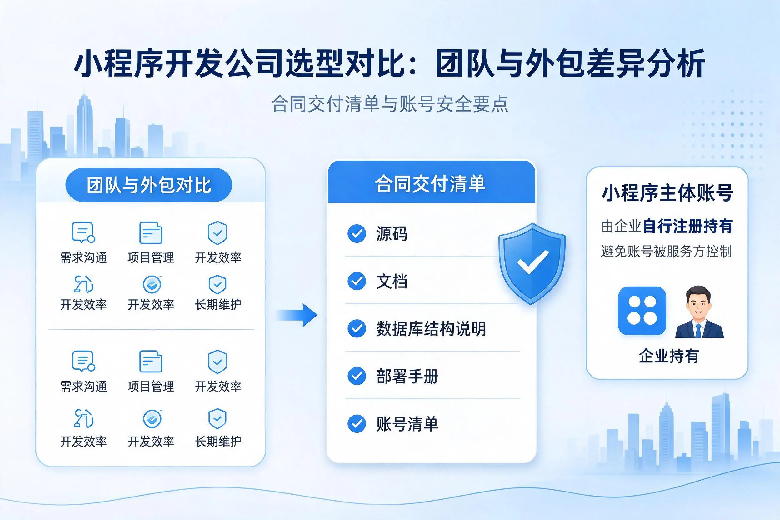 宜宾小程序开发公司选型对比:团队与外包差异分析