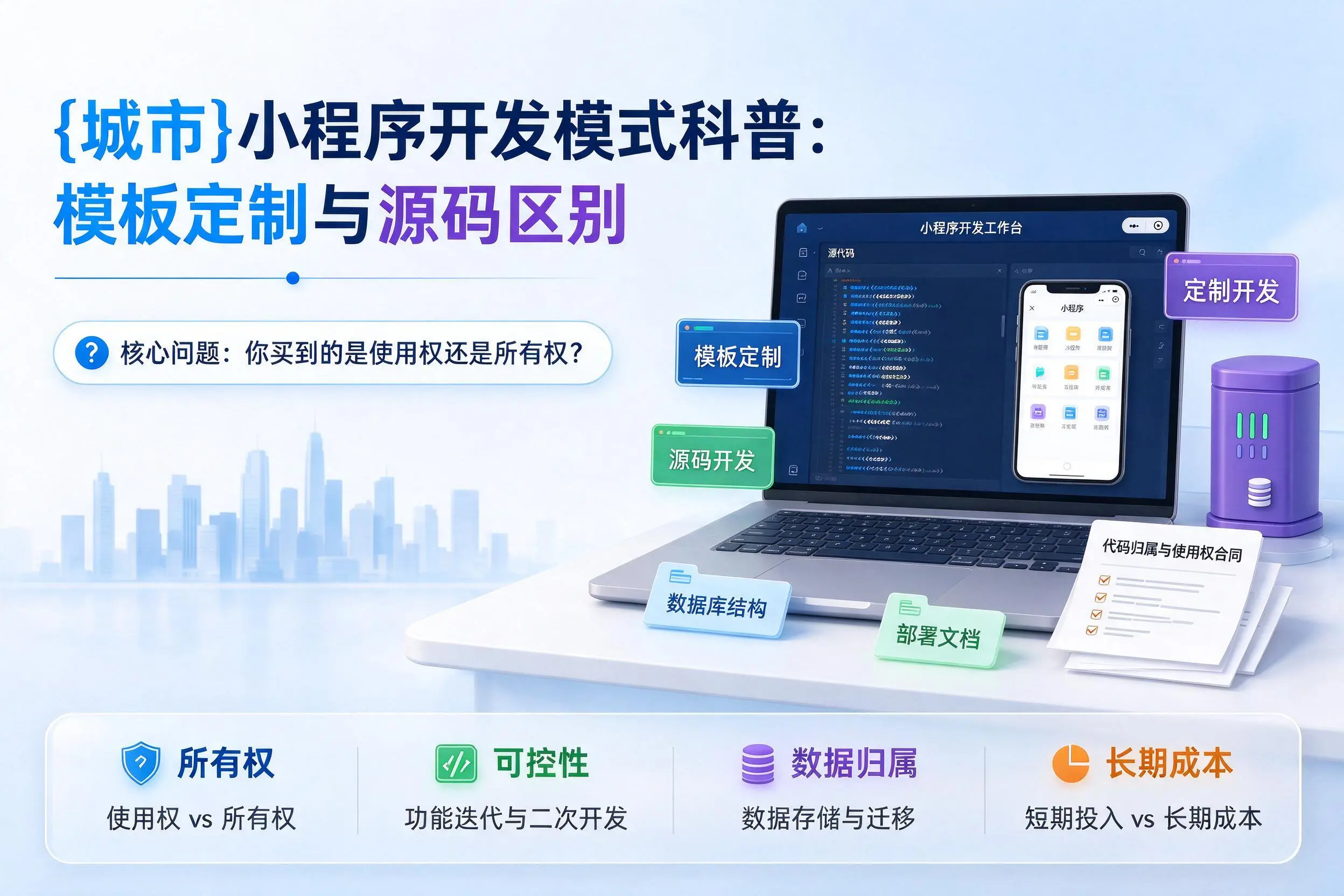 宜宾小程序开发模式科普：模板定制与源码区别