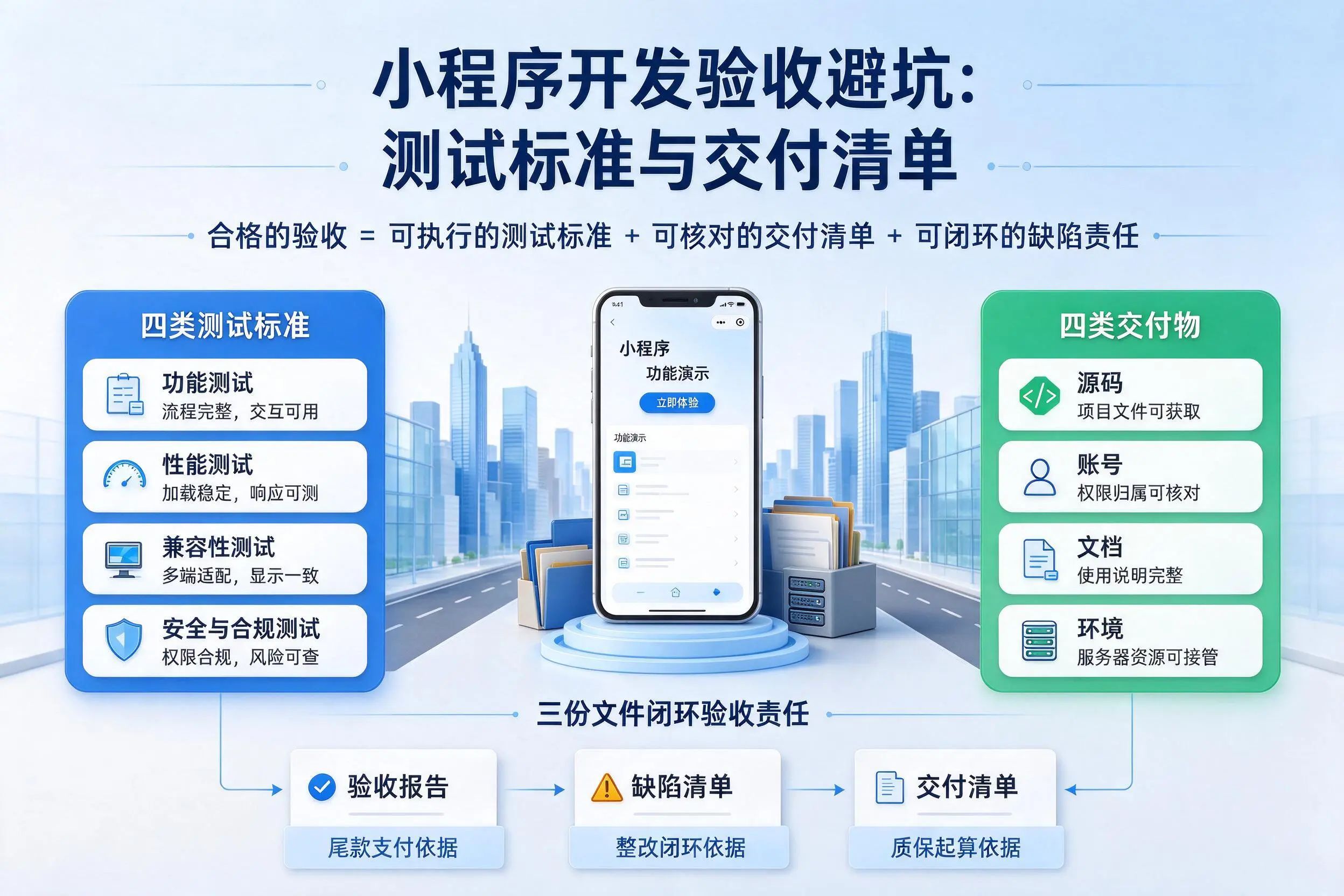 宜宾小程序开发验收避坑：测试标准与交付清单