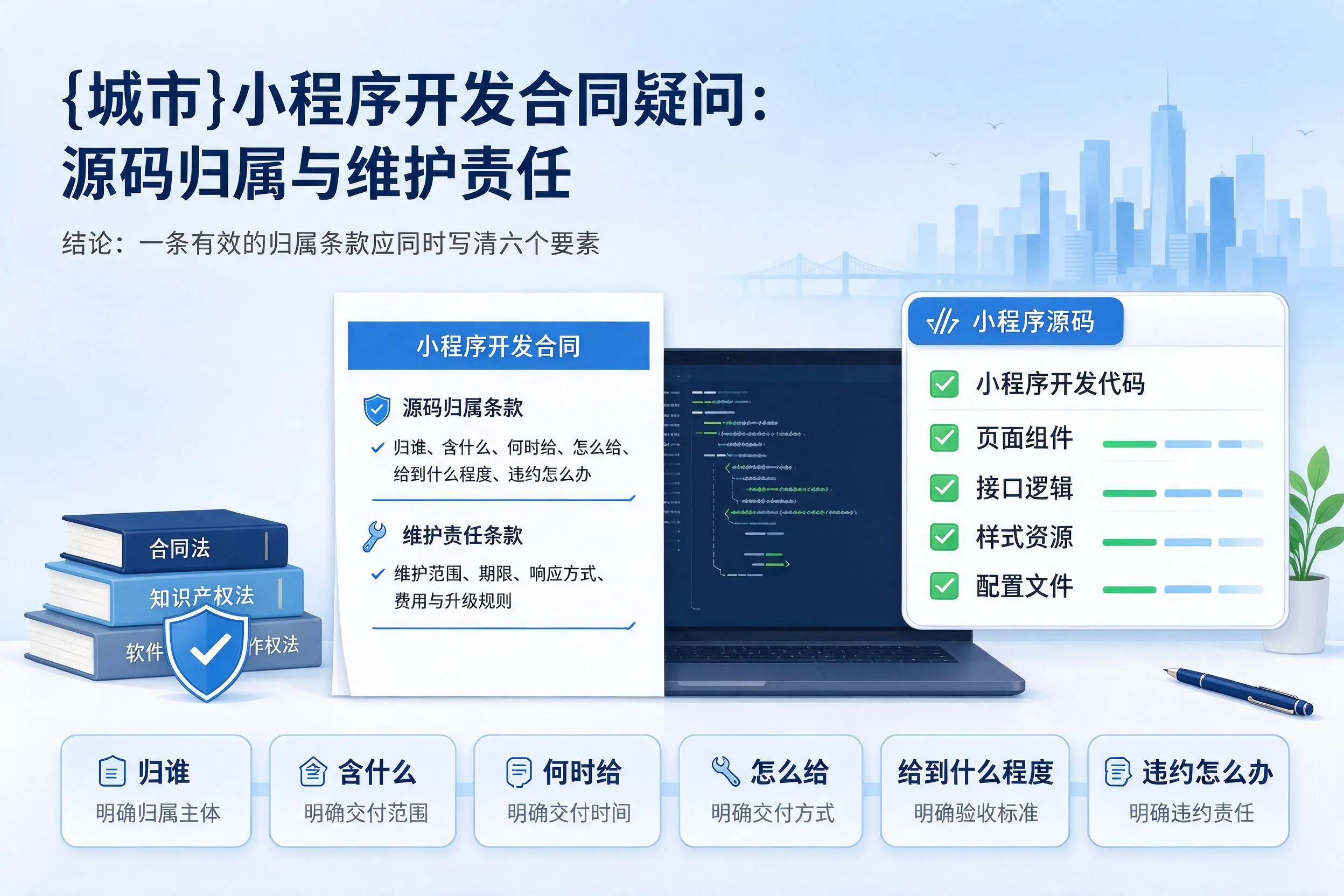 宜宾小程序开发合同疑问：源码归属与维护责任