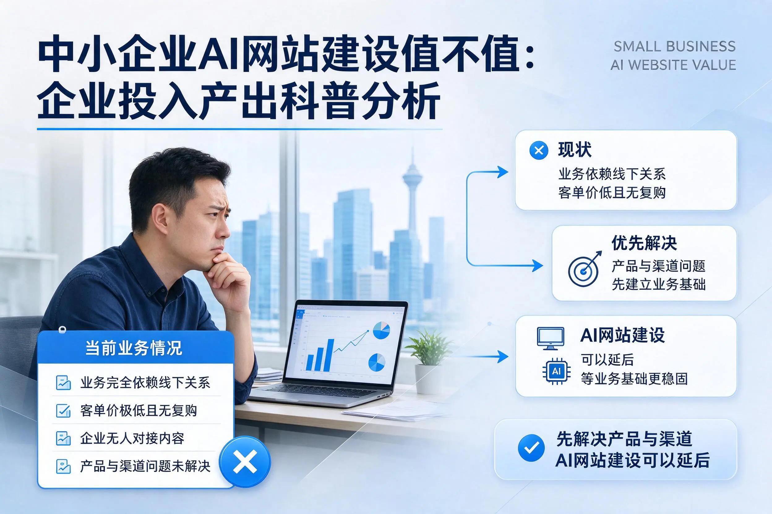 中小企业AI网站建设值不值:宜宾企业投入产出科普分析