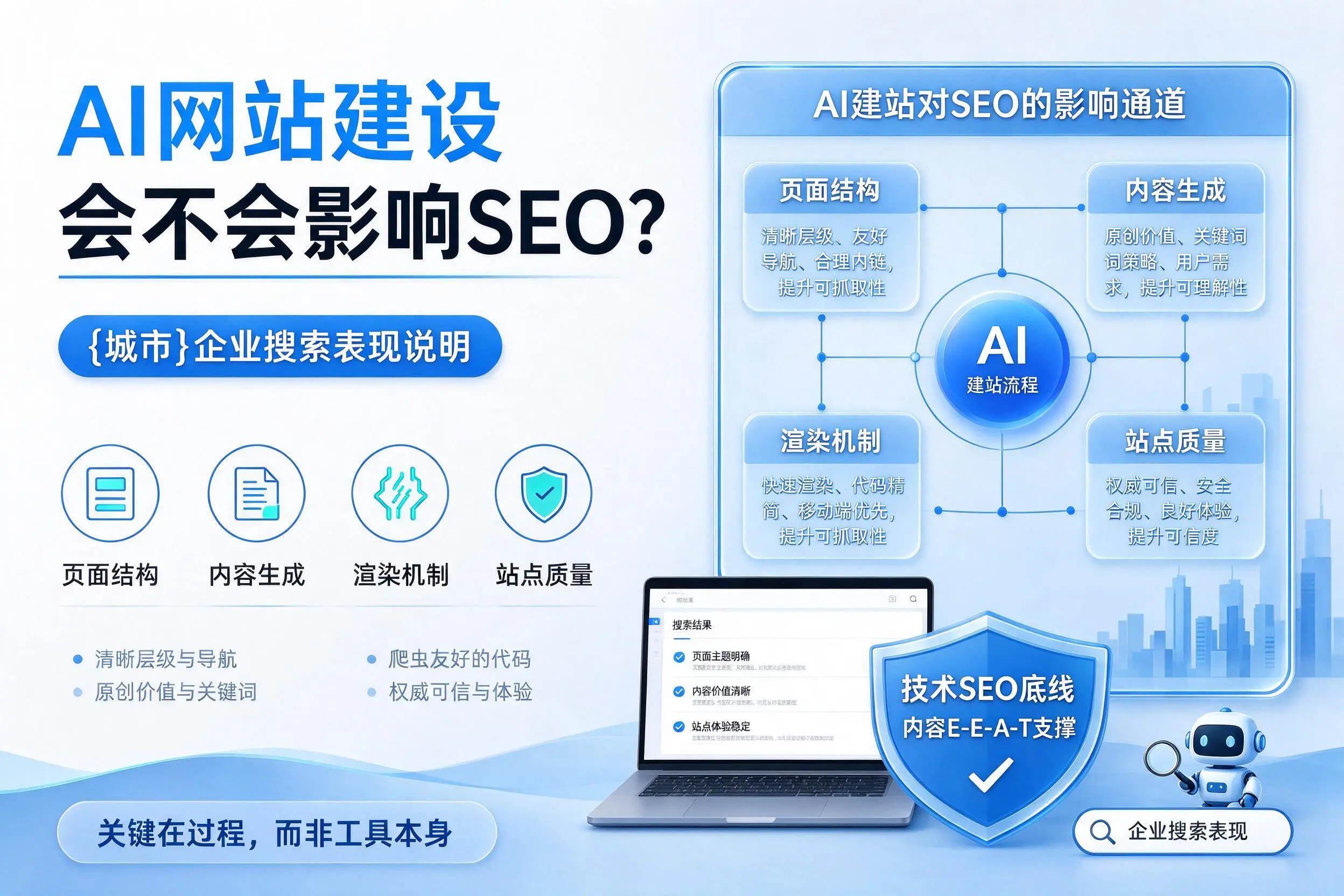 AI网站建设会不会影响SEO?宜宾企业搜索表现说明