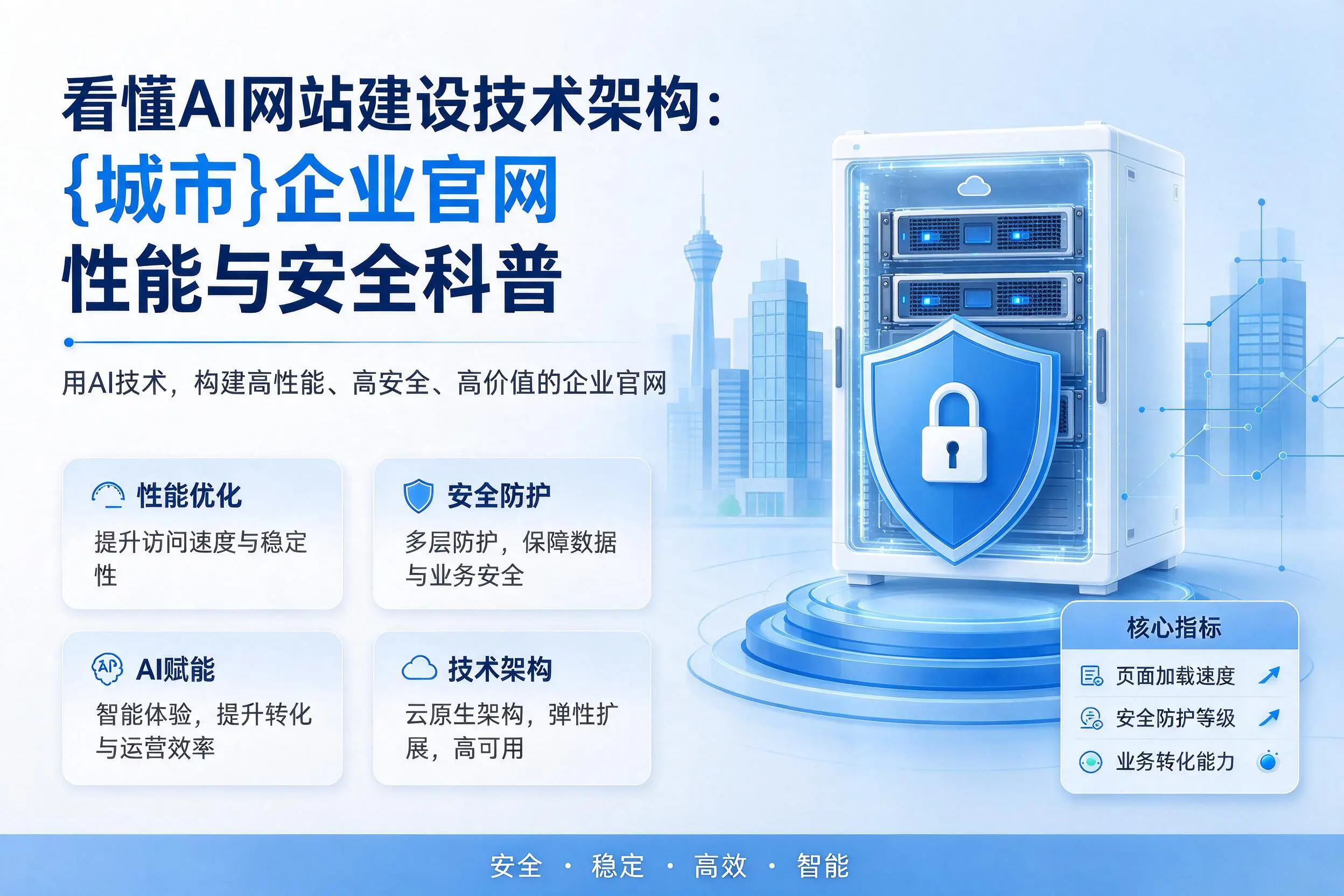 看懂AI网站建设技术架构：宜宾企业官网性能与安全科普