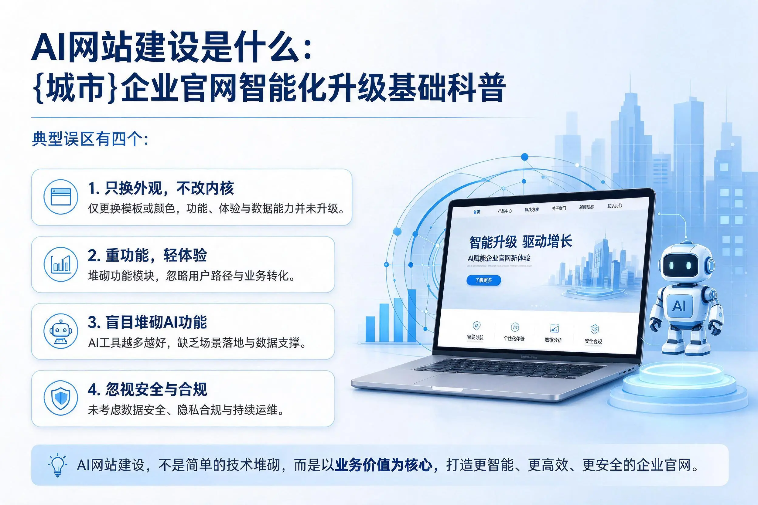 AI网站建设是什么:宜宾企业官网智能化升级基础科普