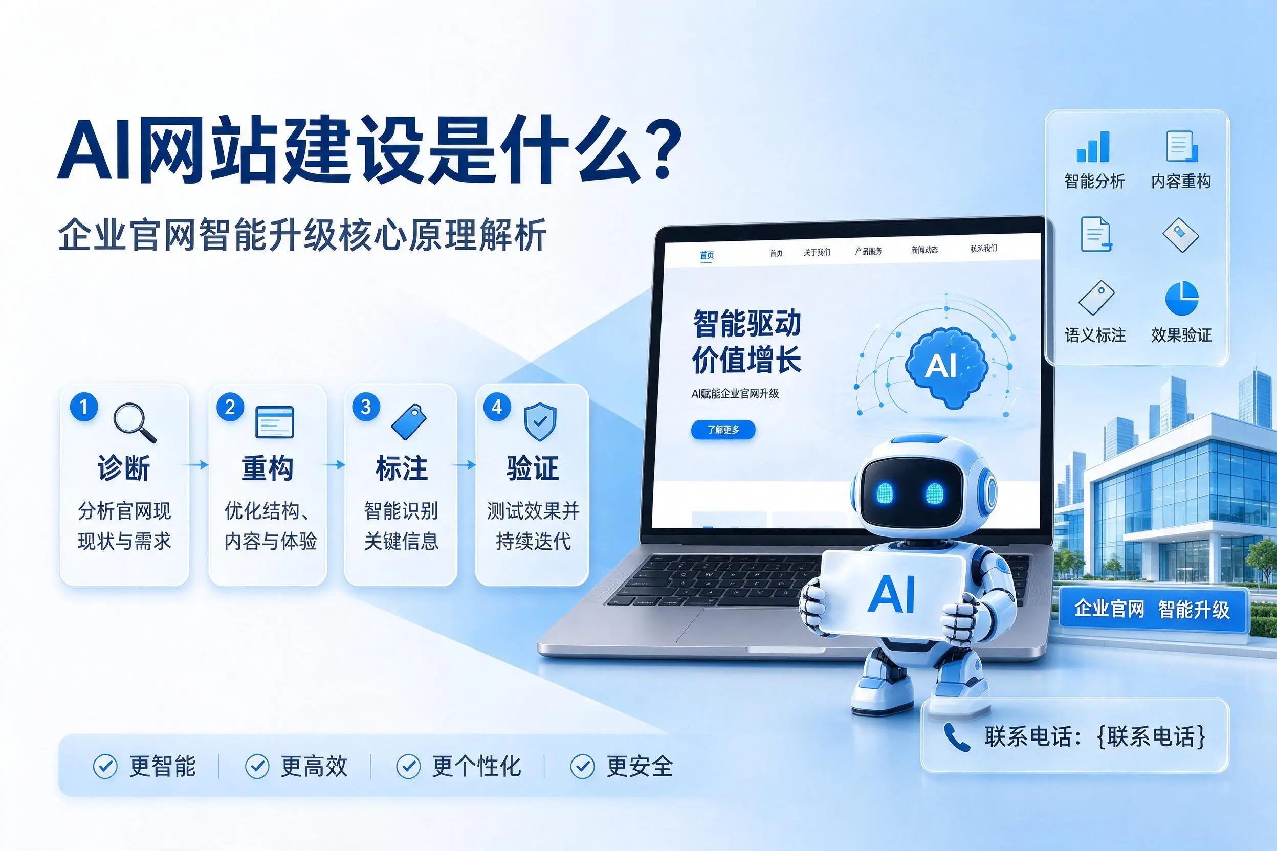 AI网站建设是什么?宜宾企业官网智能升级核心原理解析