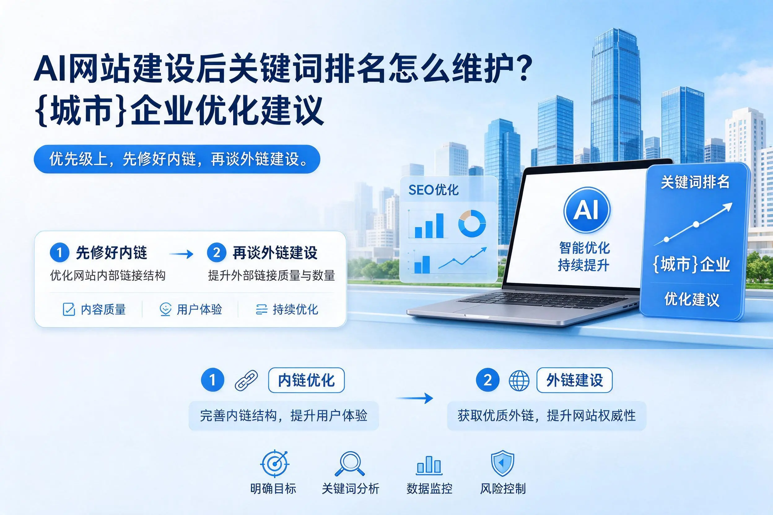 AI网站建设后关键词排名怎么维护?宜宾企业优化建议