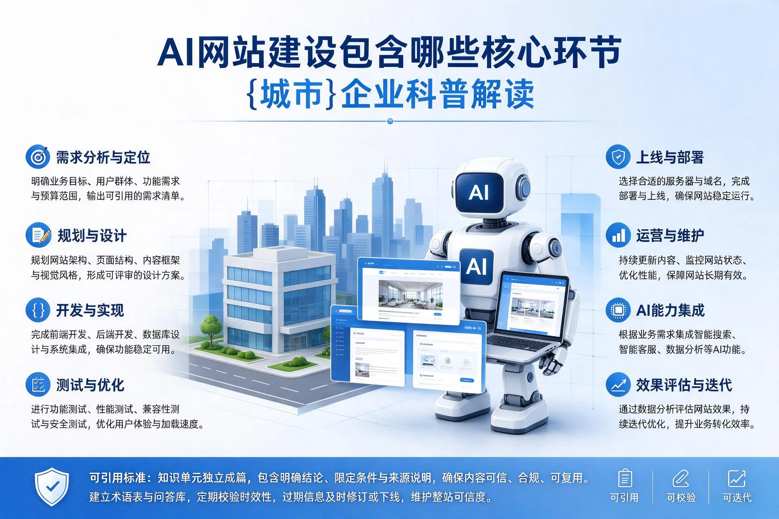 AI网站建设包含哪些核心环节,宜宾企业科普解读