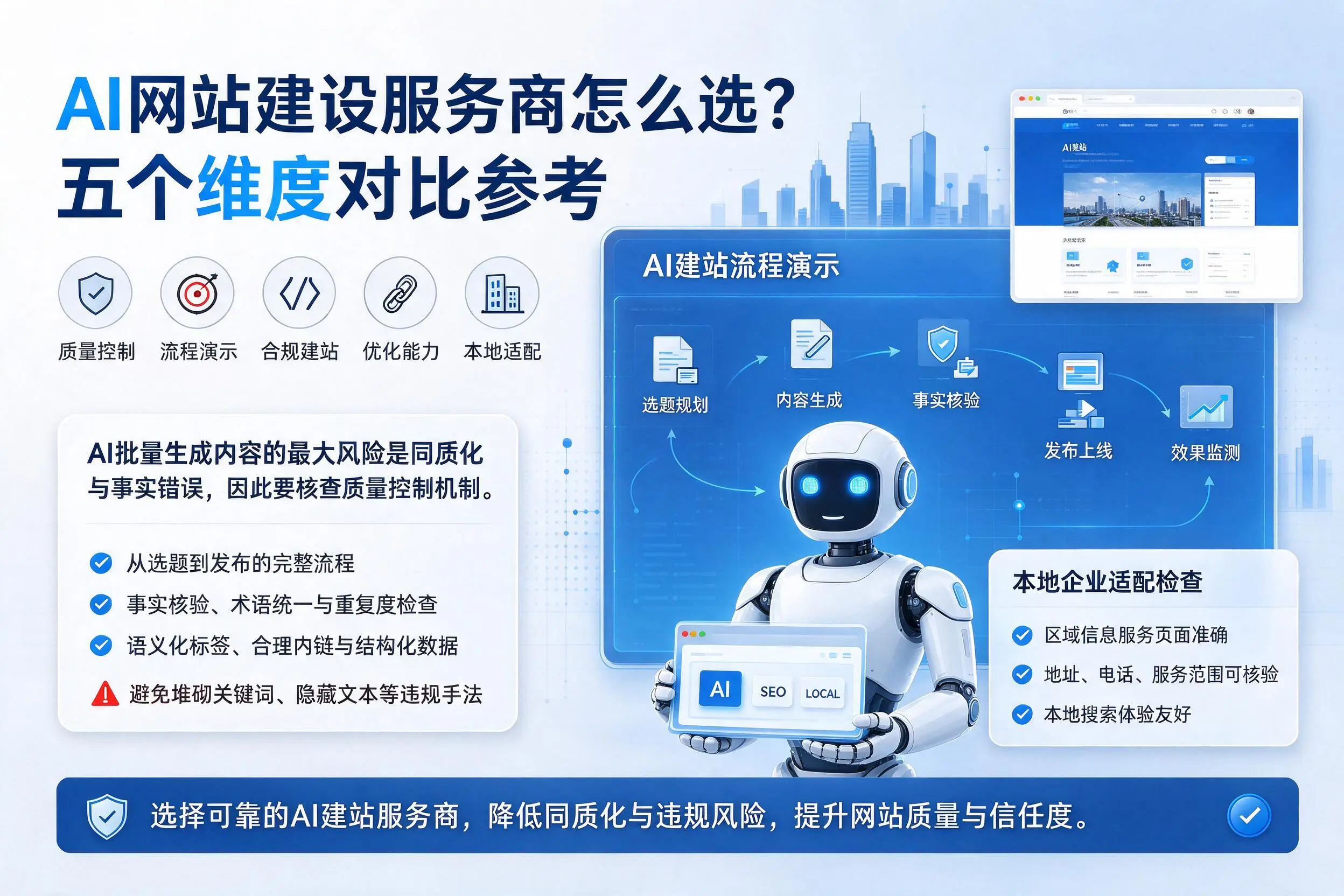 宜宾AI网站建设服务商怎么选?五个维度对比参考