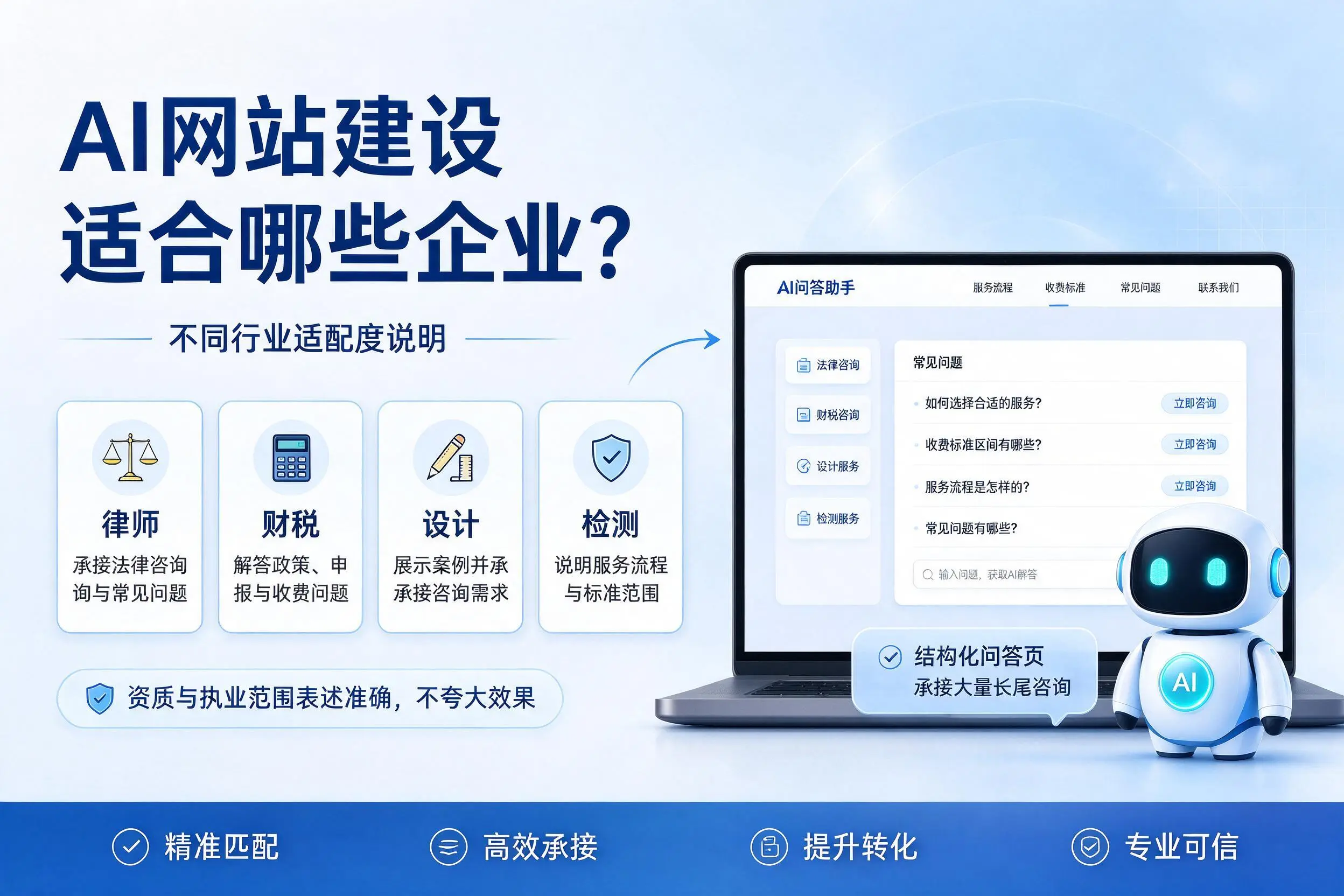 AI网站建设适合哪些企业?宜宾不同行业适配度说明