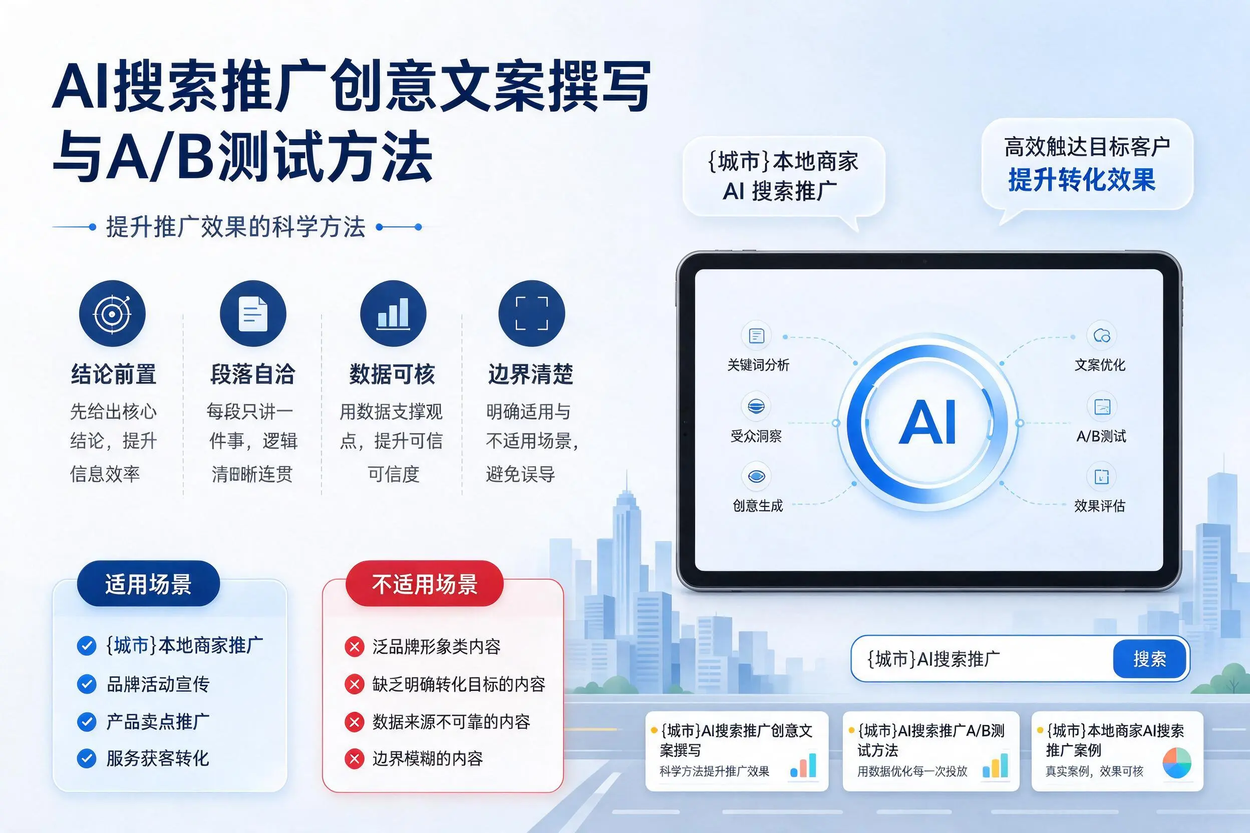 宜宾AI搜索推广创意文案撰写与A/B测试方法